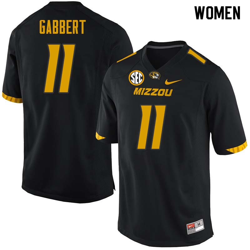 Women #11 Blaine Gabbert Missouri Tigers College Football Jerseys Sale-Black